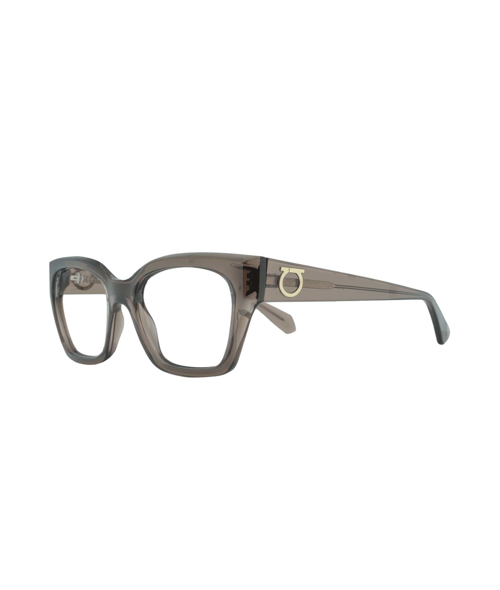 A bold and substantial frame, designed to make a strong presence on the face. Its translucent caramel brown color softens the lines, adding warmth and elegance. The perfect balance of character and refinement.