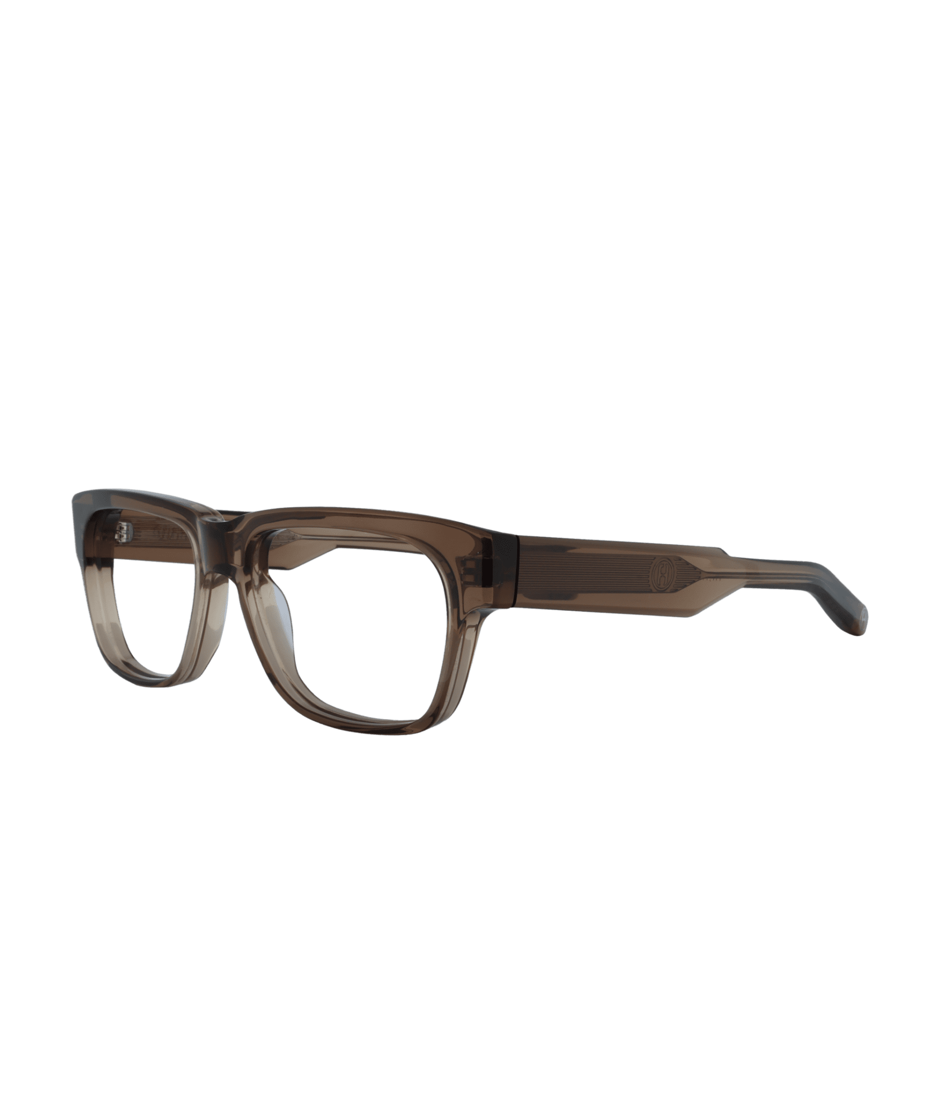 Contemporary frame by FHONE, combining minimalist elegance with artisanal quality to enhance your look. The COF (transparent coffee) color adds a warm and sophisticated touch, perfect for a subtle yet confident style.