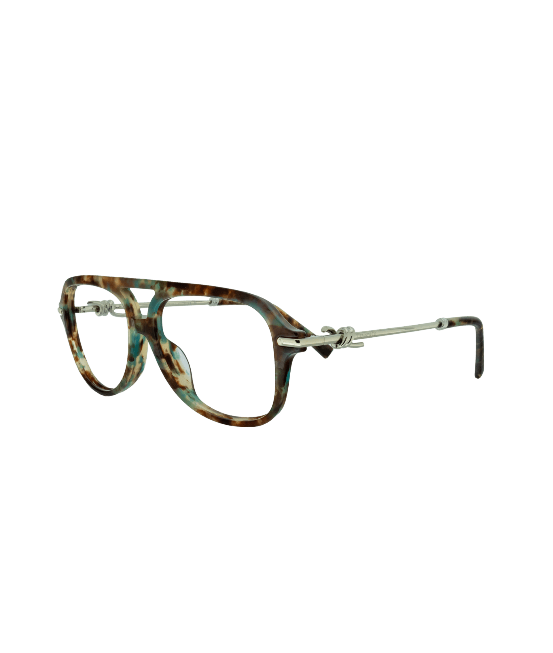 This oversized aviator model, a top trend this season, turns heads with its unique color blend: warm tortoise subtly paired with green and yellow hues. Perfect for brightening summer outfits or adding a pop of color to winter palettes.