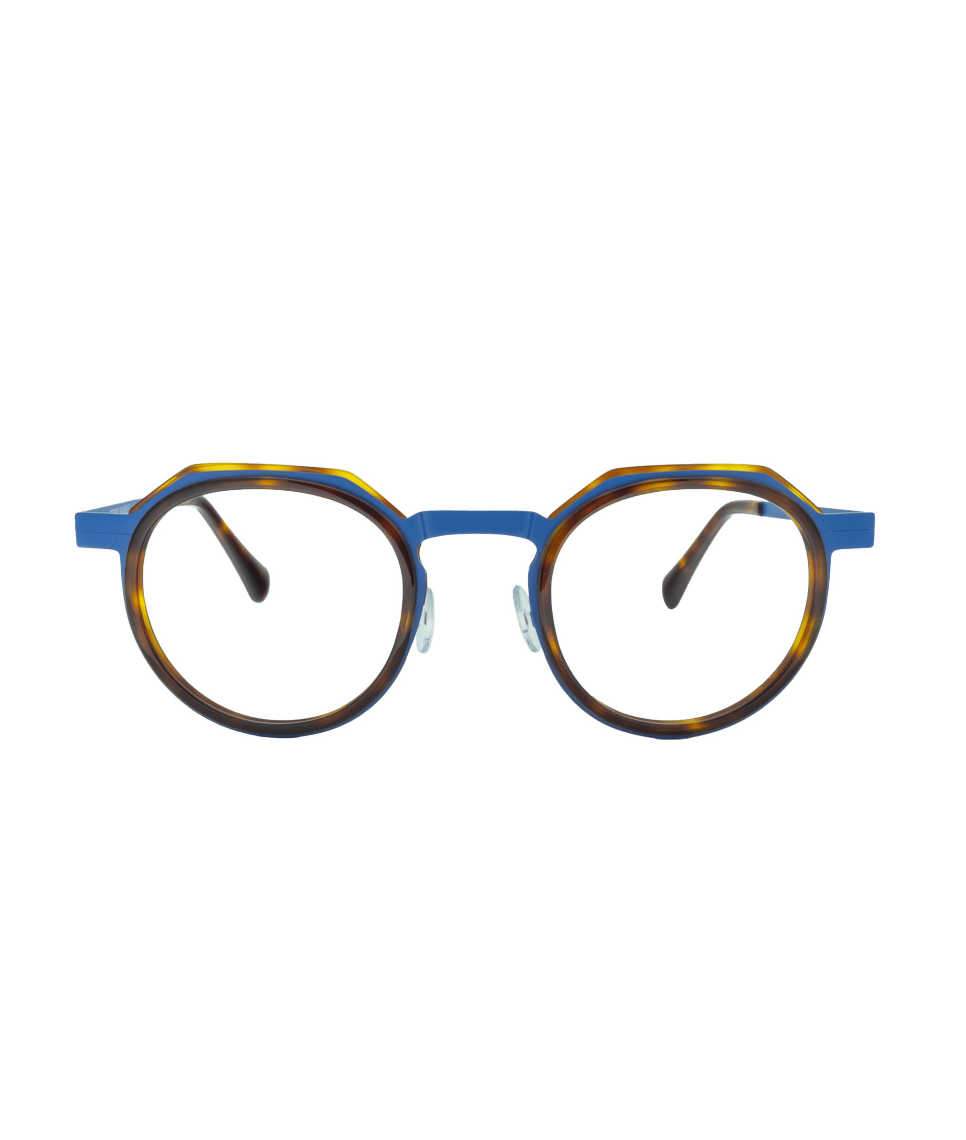 Monture à la belle forme pantos, rehaussée de couleurs vives mêlant tortoise et bleu pour un style lumineux et expressif. Marque française, issue d’un véritable savoir-faire artisanal, elle se distingue par sa grande légèreté et son confort au quotidien.