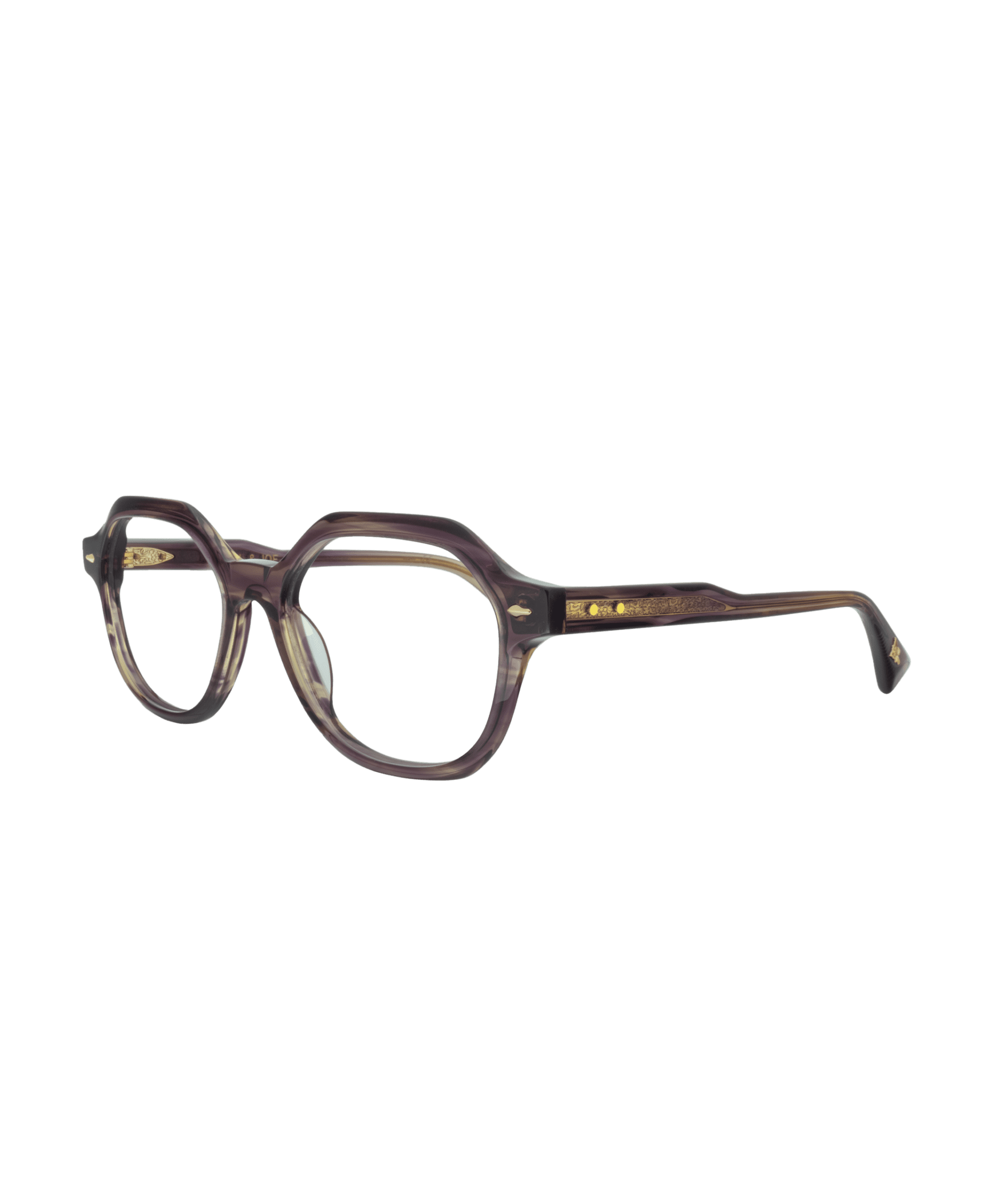 Embrace originality with a gentle touch. This rounded-hexagon frame stands out with its beautiful brown marbled effect, adding depth and elegance. A design that is both modern and warm, perfect for expressing your style with subtlety.