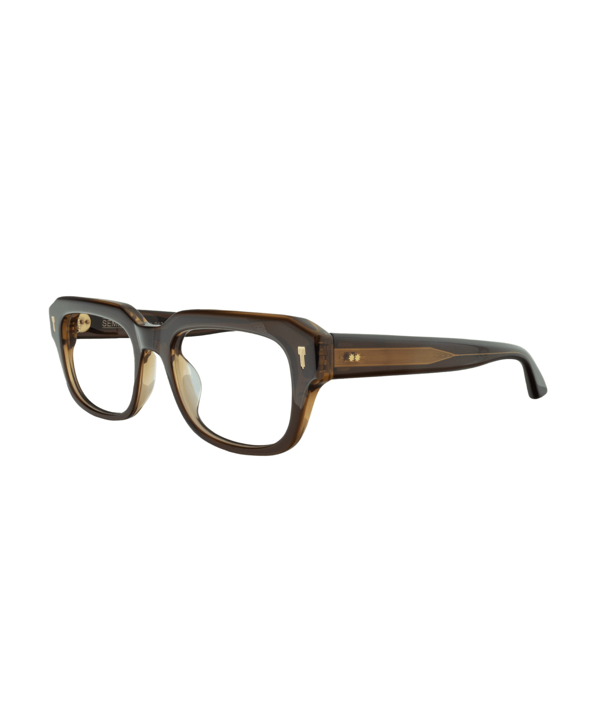 Make a bold style statement with a frame that has a powerful and instantly recognizable character. Its oversized rectangular shape and rich, deep solid brown tone give it a warm, timeless elegance. A unisex model designed for a confident, modern, and sophisticated everyday look.