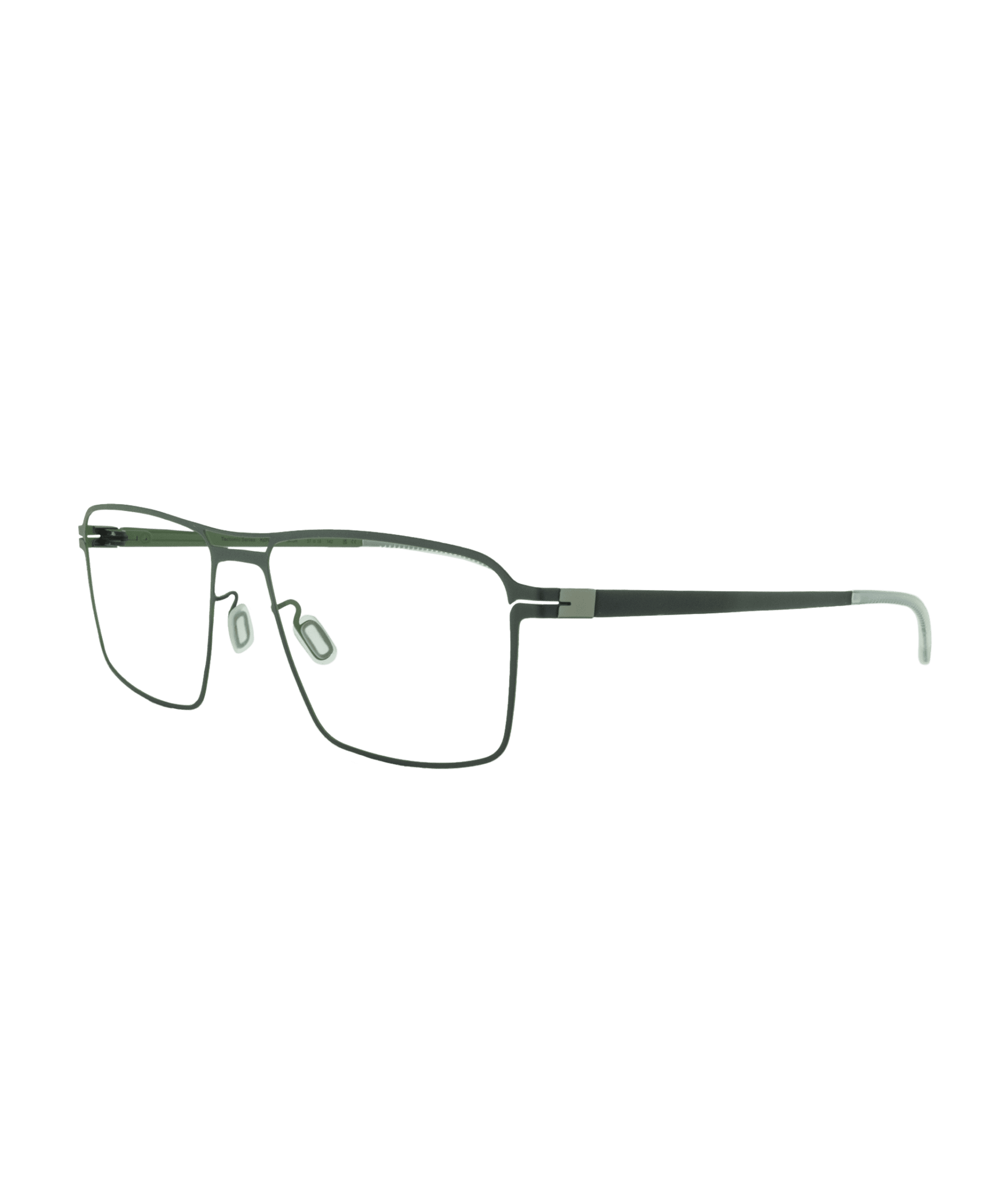 A contemporary version of the iconic aviator shape, it stands out with a lightweight and perfectly balanced silhouette. Its flexible structure provides remarkable comfort, while the black and green combination adds a modern and elegant touch of character. An ideal model for a technical, fluid, and contemporary look.