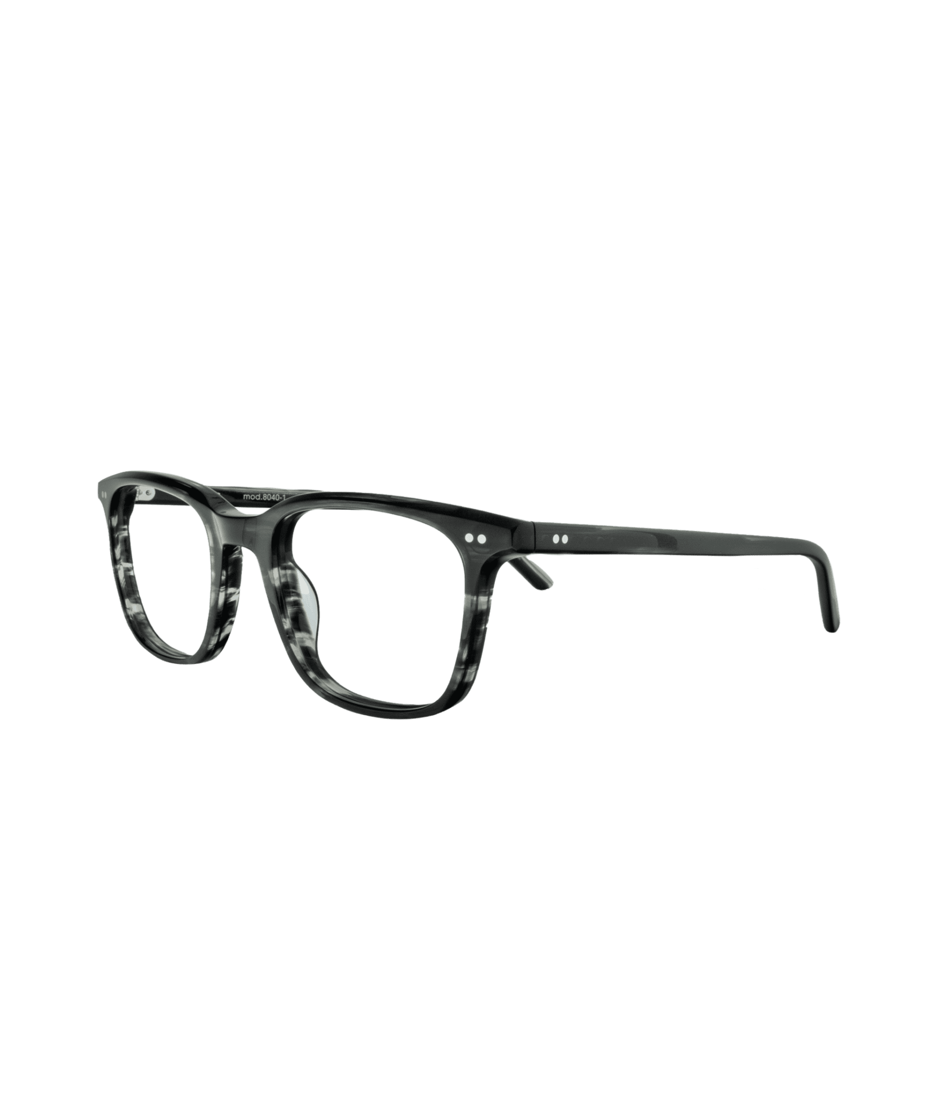 Inspired by the urban-chic style characteristic of MUNIC, this square frame expresses a modern and structured elegance. Its marbled black and grey effect adds depth and character while remaining subtle and sophisticated. Lightweight and comfortable, it fits perfectly into a trendy, refined, and easy-to-wear everyday look.